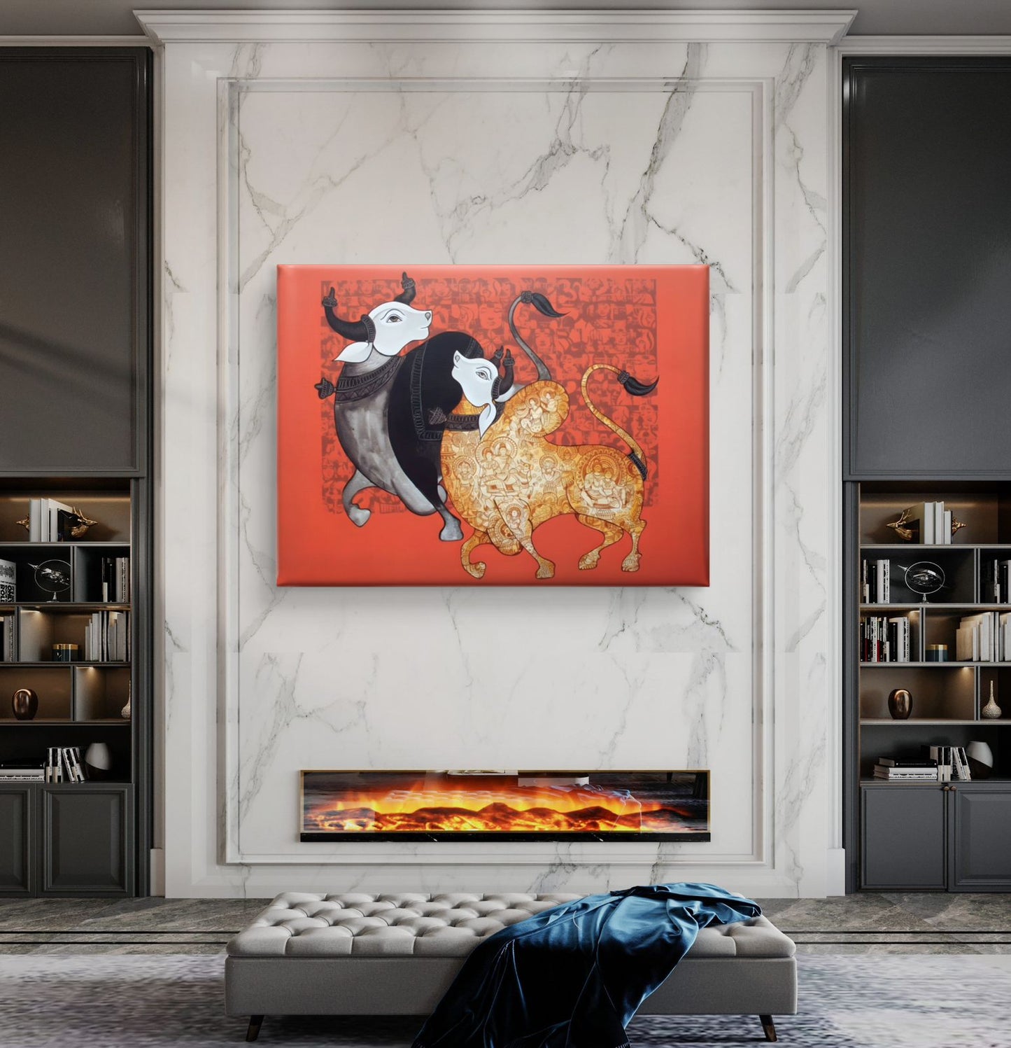 Traditional Pichwai Premium Canvas Painting - Buy Online | Decor By Neon