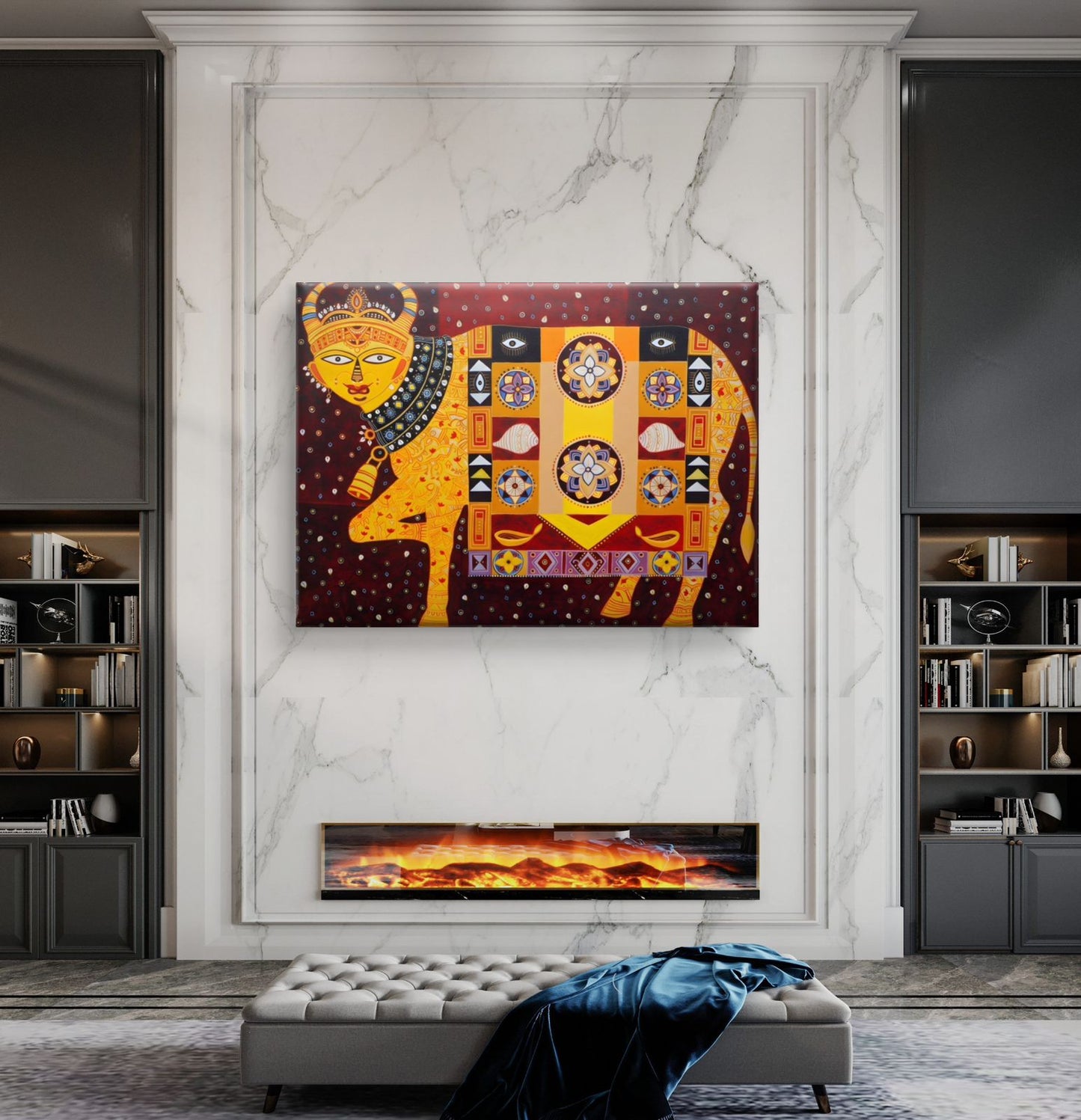 Traditional Pichwai Premium Canvas Painting - Buy Online | Decor By Neon