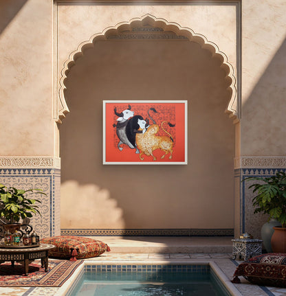 Traditional Pichwai Premium Canvas Painting