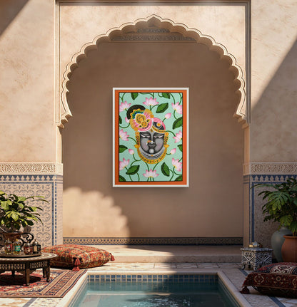 Traditional Pichwai Shrinathji Premium Canvas Painting