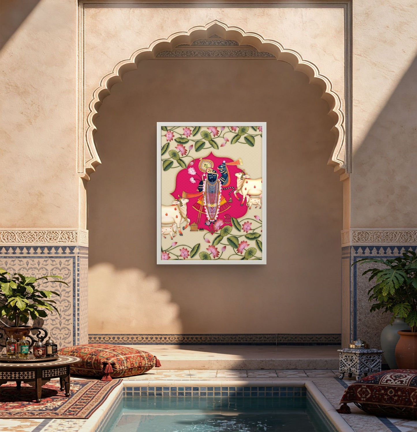 Traditional Pichwai Shrinathji Premium Canvas Painting - Buy Online | Decor By Neon