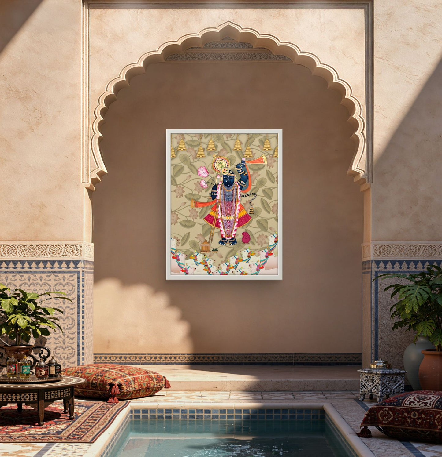 Traditional Pichwai Shrinathji Premium Canvas Painting - Buy Online | Decor By Neon