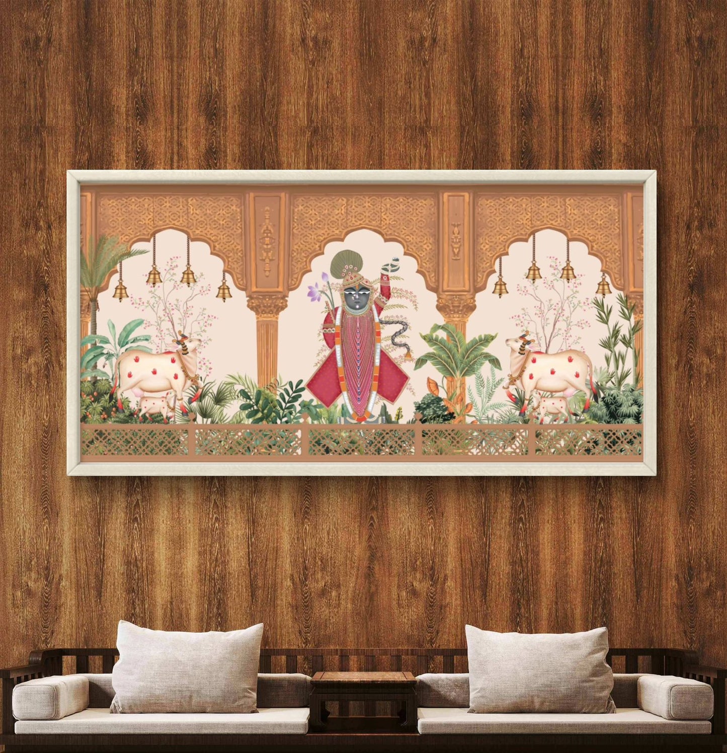 Traditional Pichwai Shrinathji Premium Canvas Painting - Buy Online | Decor By Neon