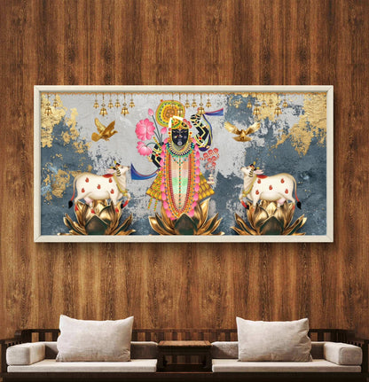 Traditional Pichwai | Shrinathji Premium Canvas Painting