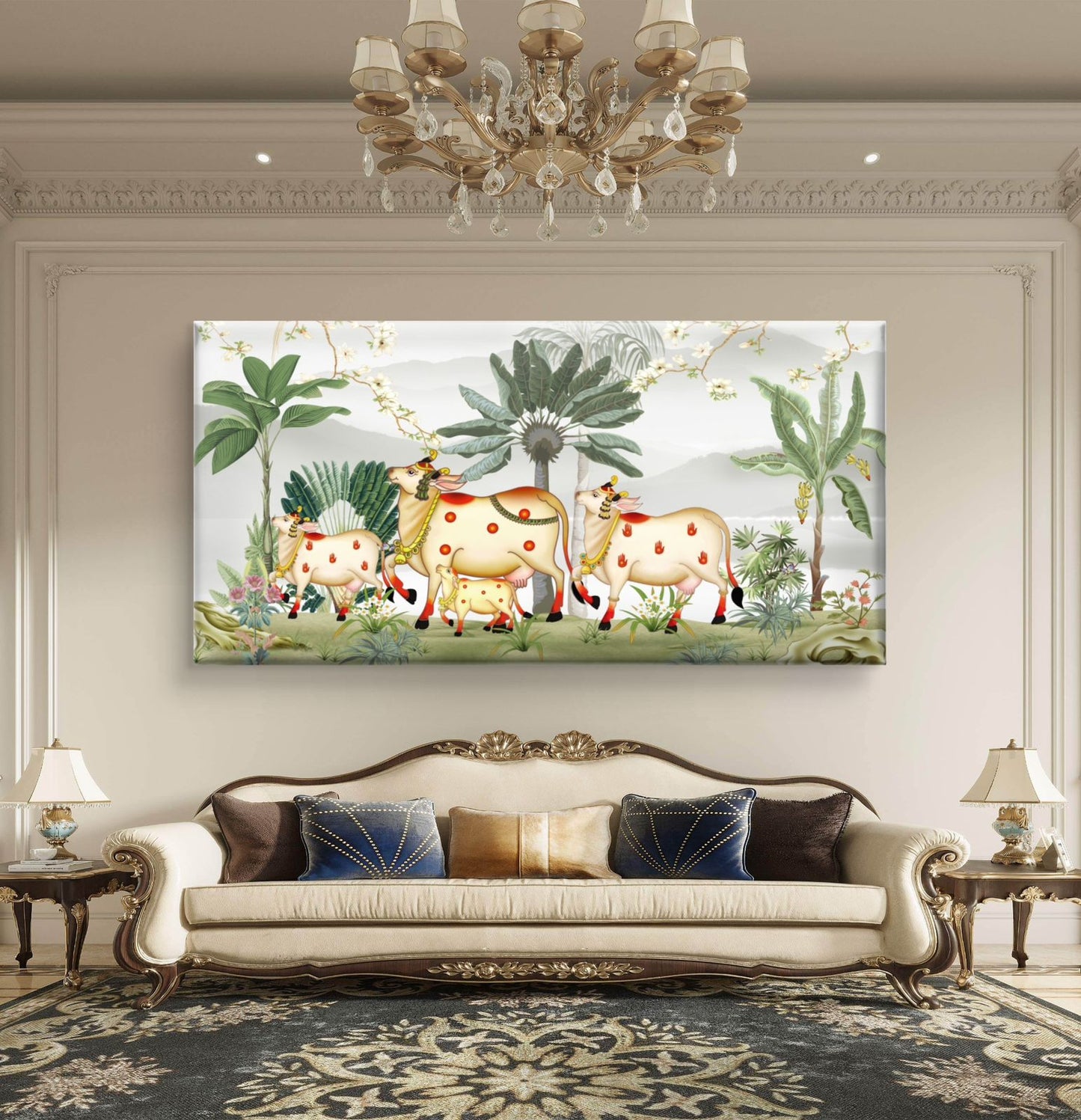 Traditional Pichwai Premium Canvas Painting - Buy Online | Decor By Neon