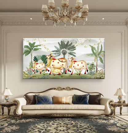 Traditional Pichwai Premium Canvas Painting