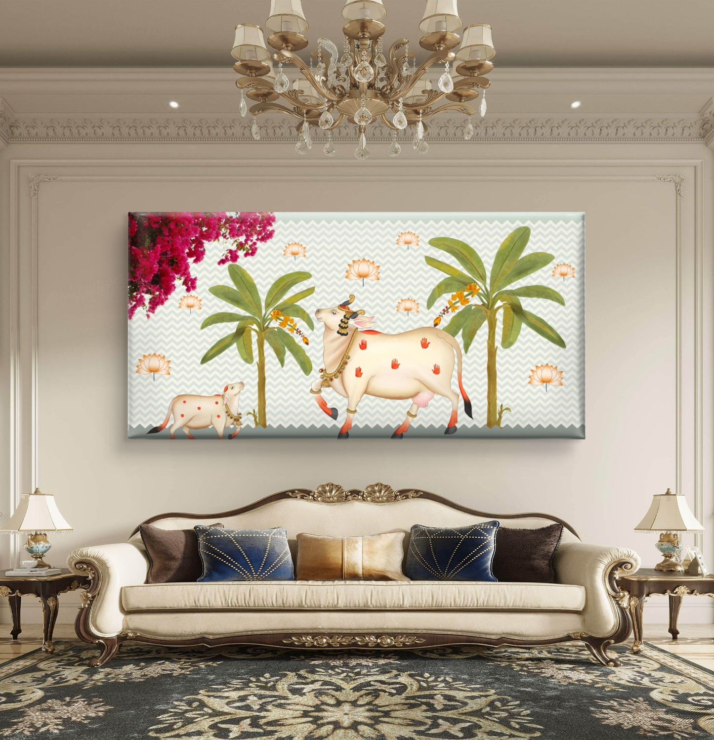Traditional Pichwai Premium Canvas Painting - Buy Online | Decor By Neon