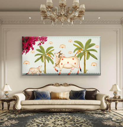 Traditional Pichwai Premium Canvas Painting
