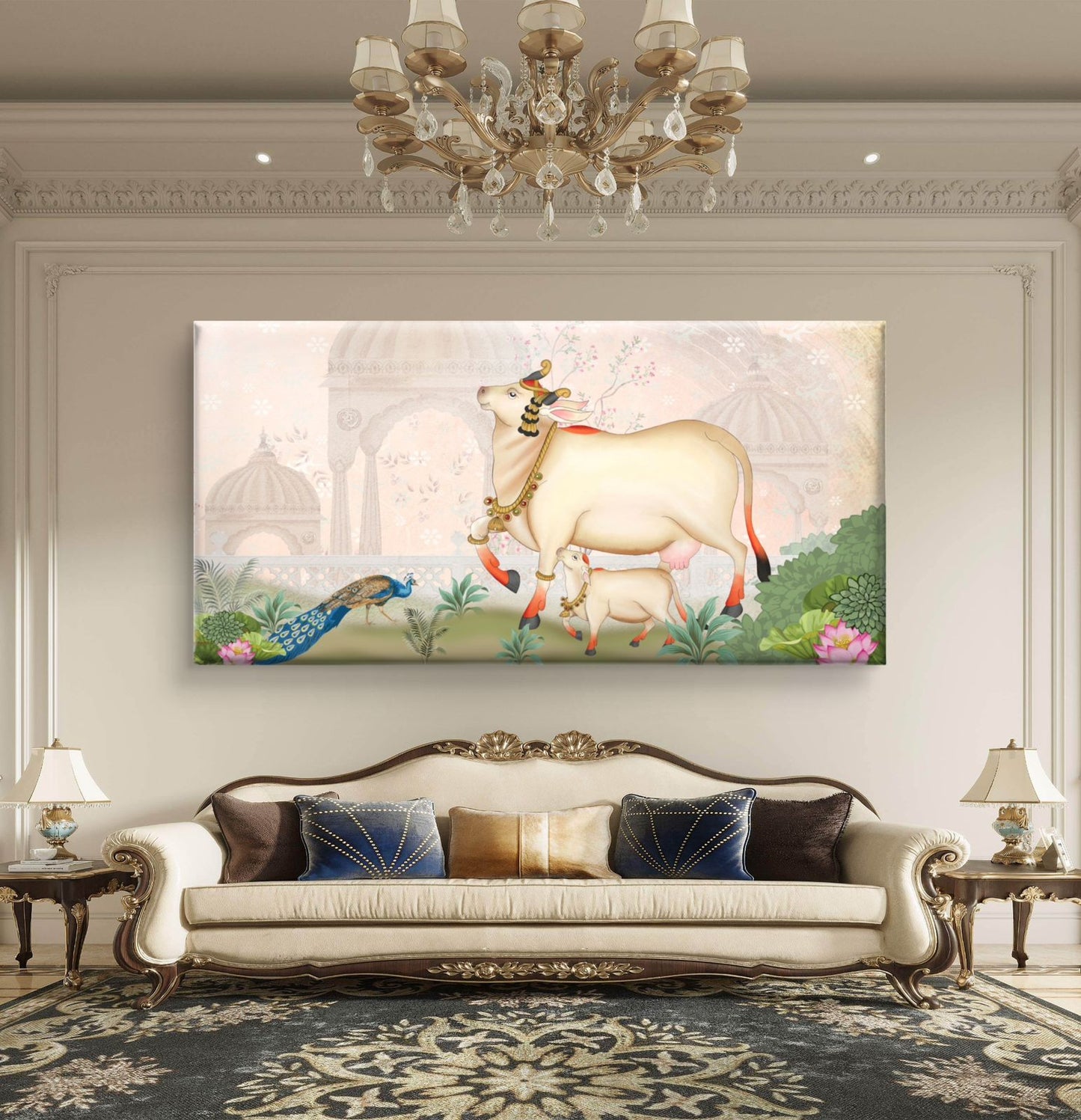 Traditional Pichwai Premium Canvas Painting - Buy Online | Decor By Neon