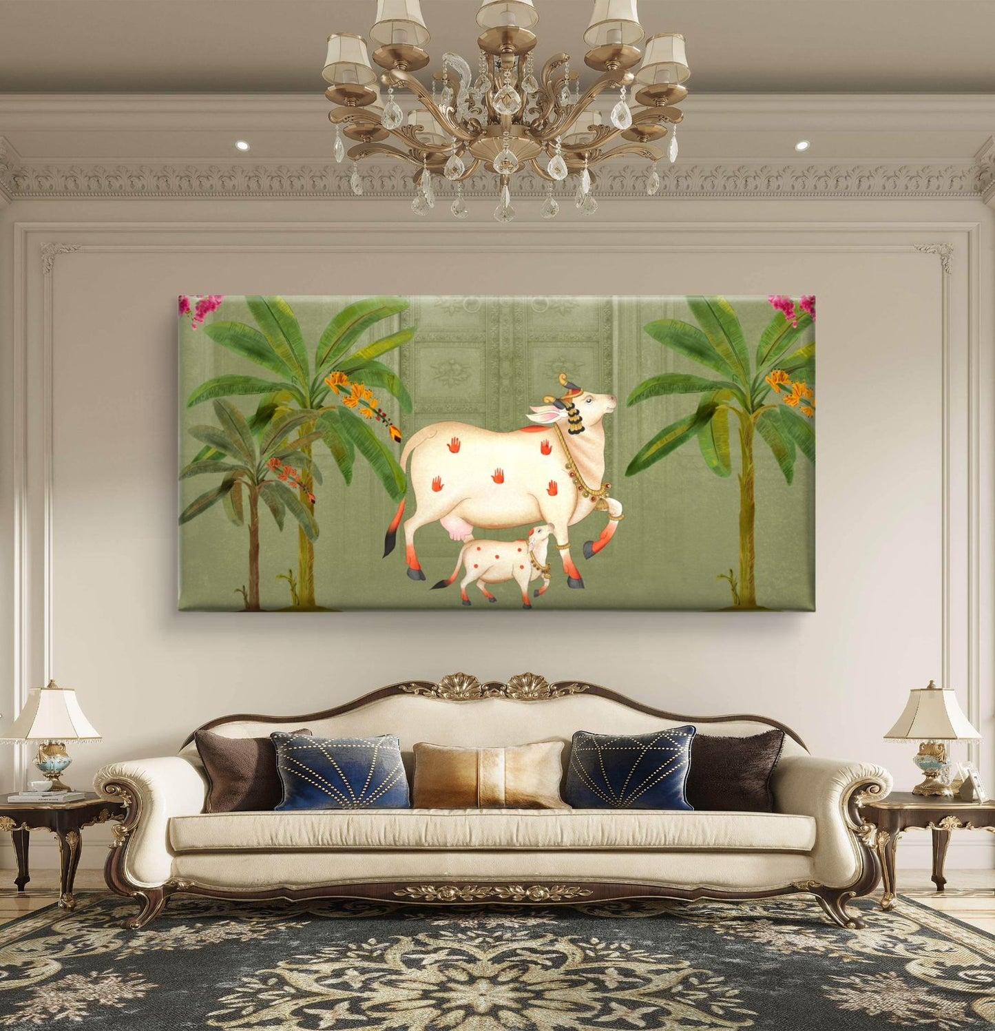 Traditional Pichwai Premium Canvas Painting - Buy Online | Decor By Neon
