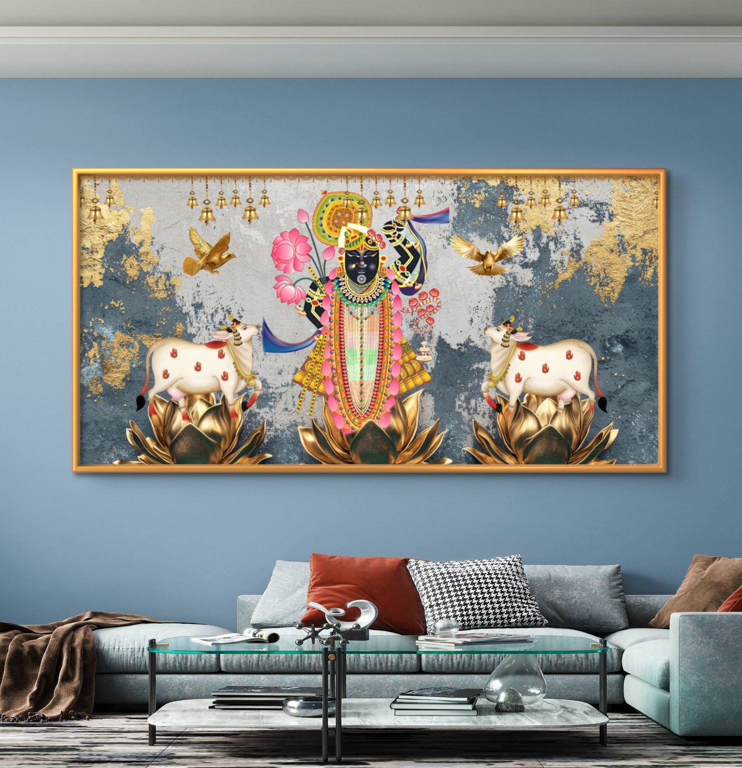 Traditional Pichwai | Shrinathji Premium Canvas Painting - Buy Online | Decor By Neon