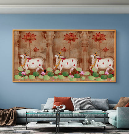 Traditional Pichwai | Shrinathji Premium Canvas Painting