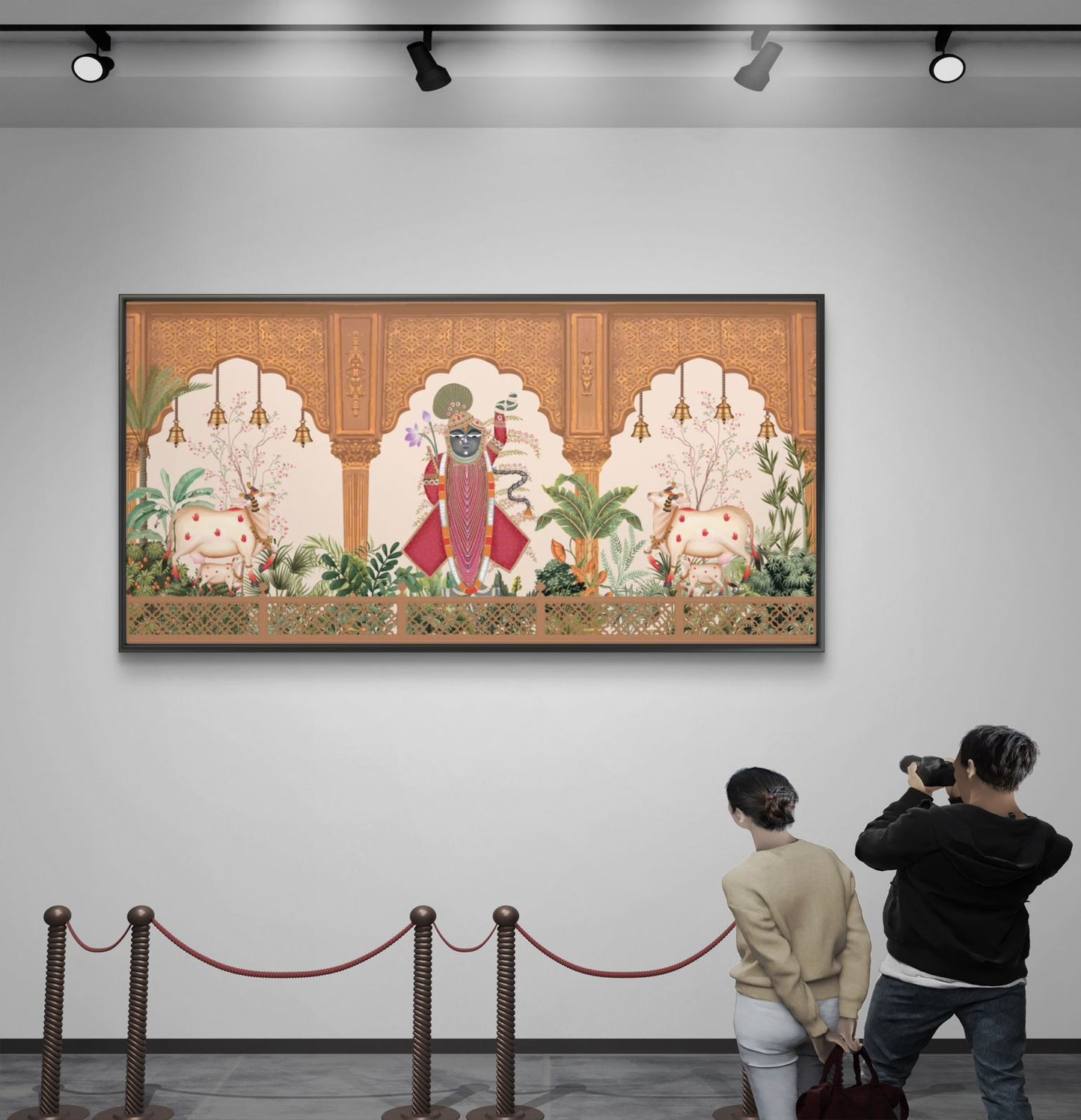 Traditional Pichwai Shrinathji Premium Canvas Painting - Buy Online | Decor By Neon