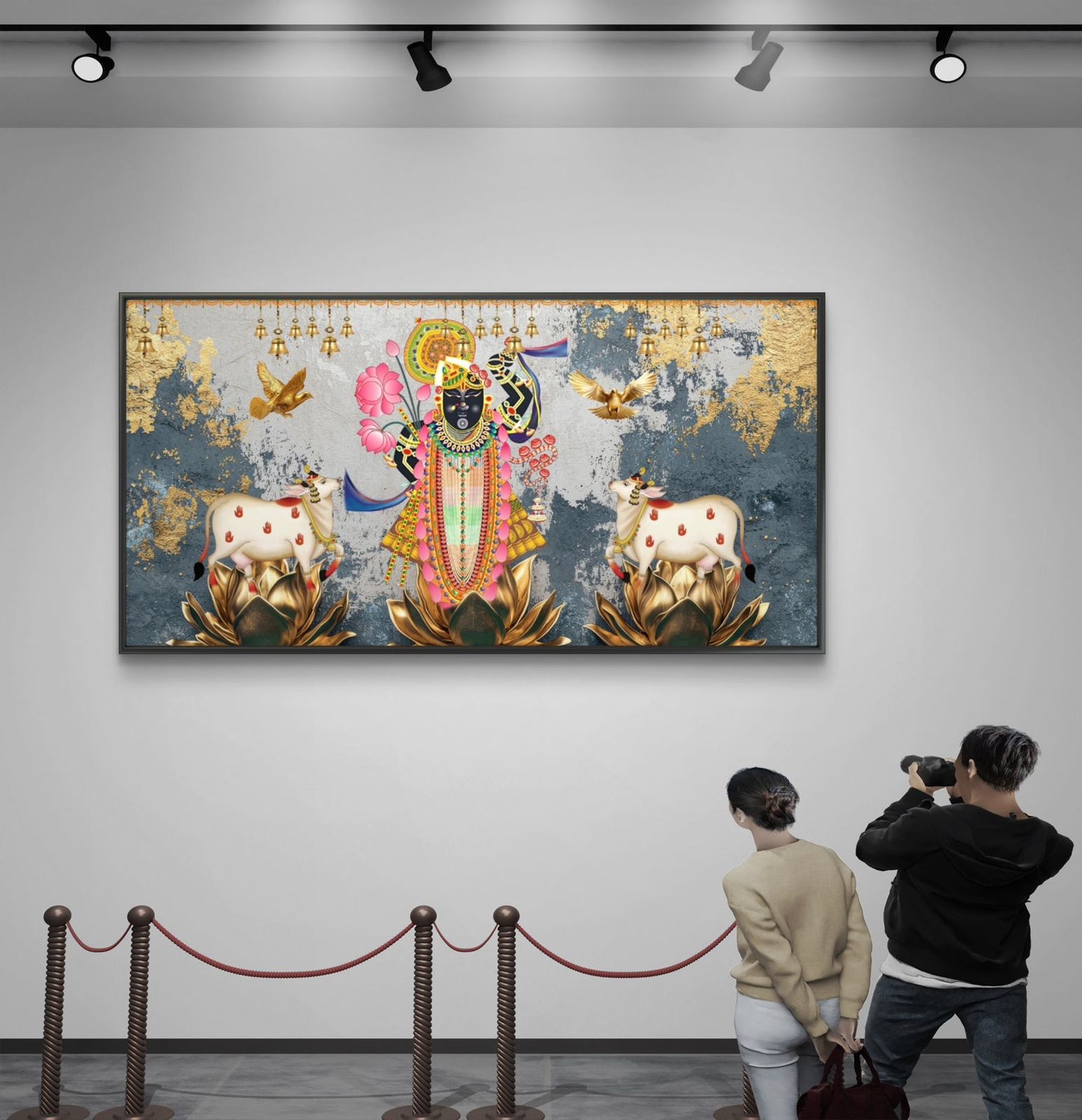 Traditional Pichwai | Shrinathji Premium Canvas Painting - Buy Online | Decor By Neon