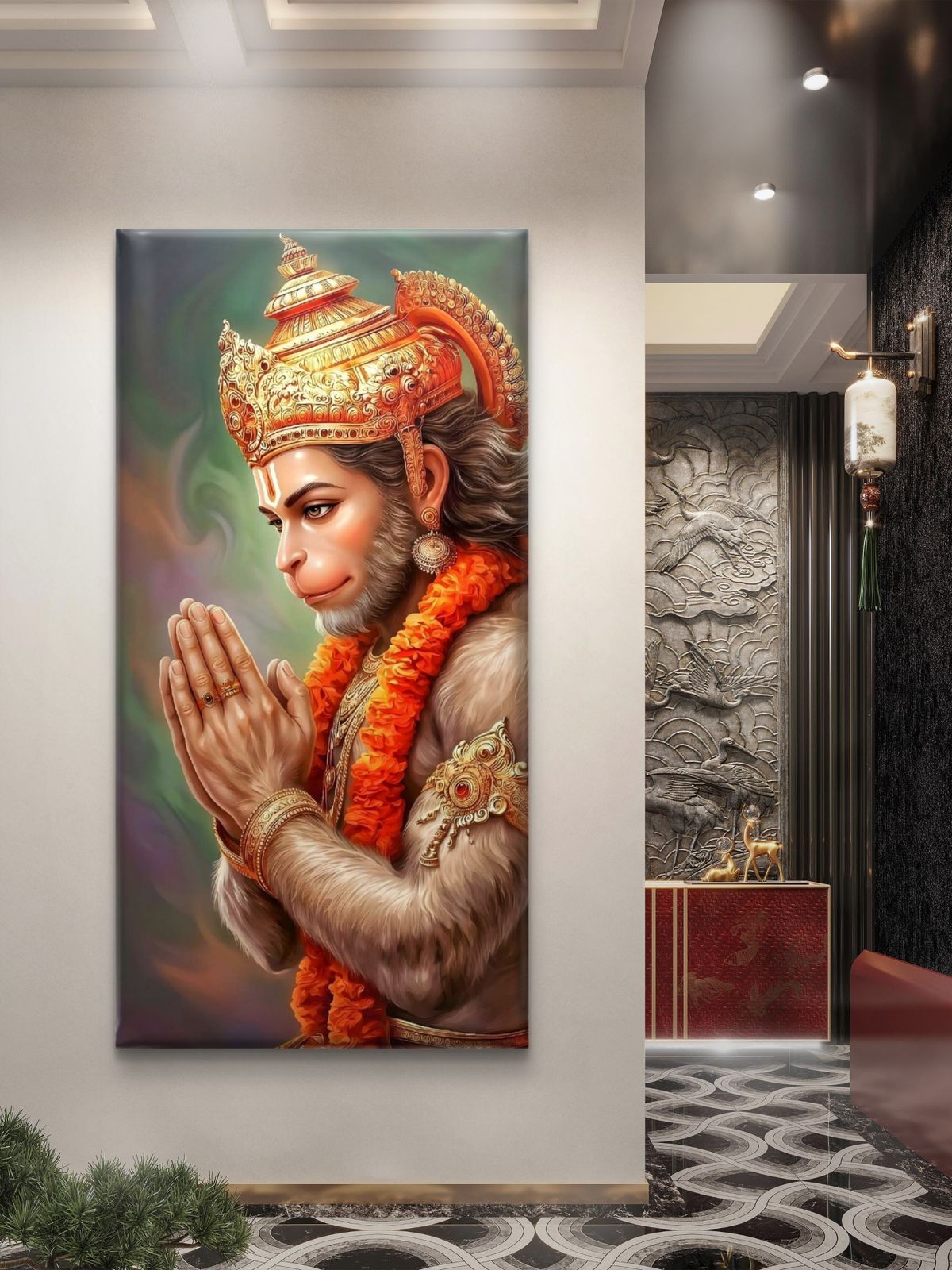 Lord Hanuman Premium Canvas Painting - Buy Online | Decor By Neon