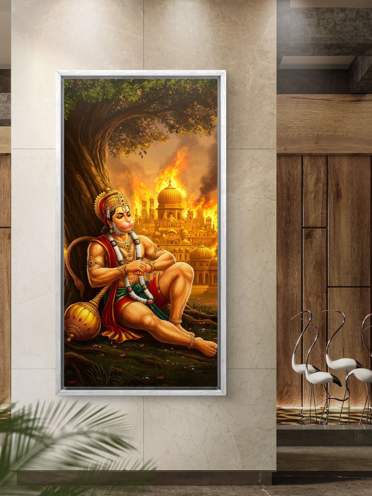 Lord Hanuman Premium Canvas Painting - Buy Online | Decor By Neon