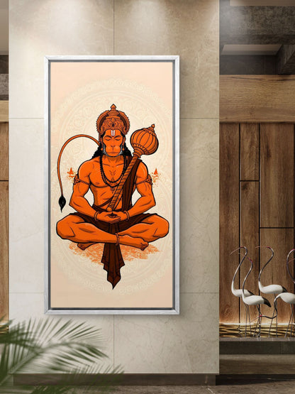 Lord Hanuman Premium Canvas Painting