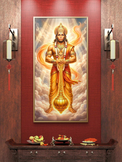 Lord Hanuman Premium Canvas Painting