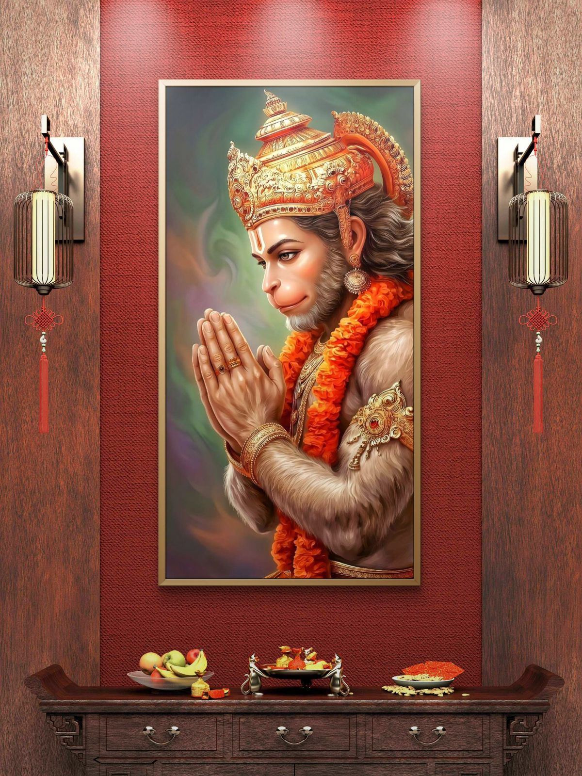 Lord Hanuman Premium Canvas Painting - Buy Online | Decor By Neon