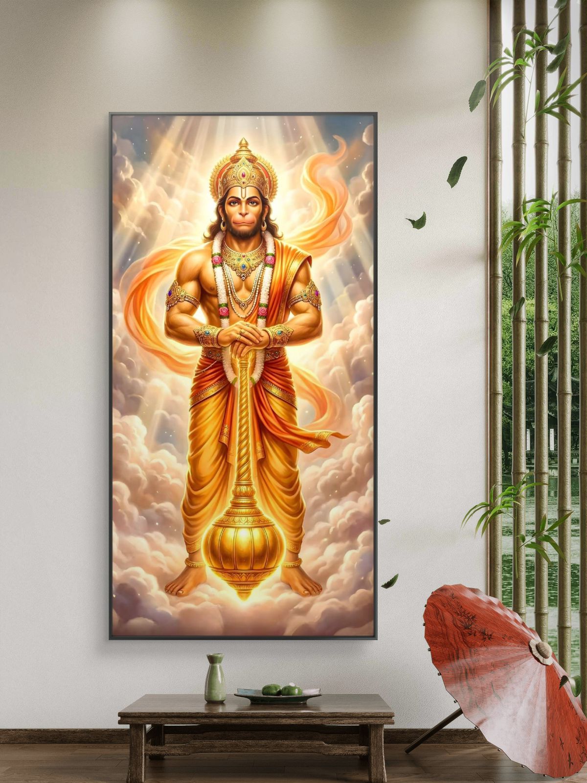 Lord Hanuman Premium Canvas Painting