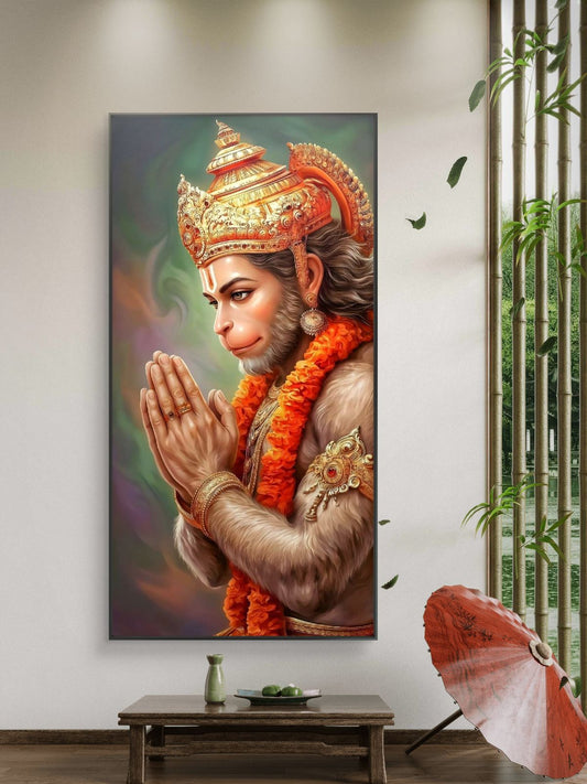 Lord Hanuman Premium Canvas Painting - Canvas Wall Art | Decor By Neon