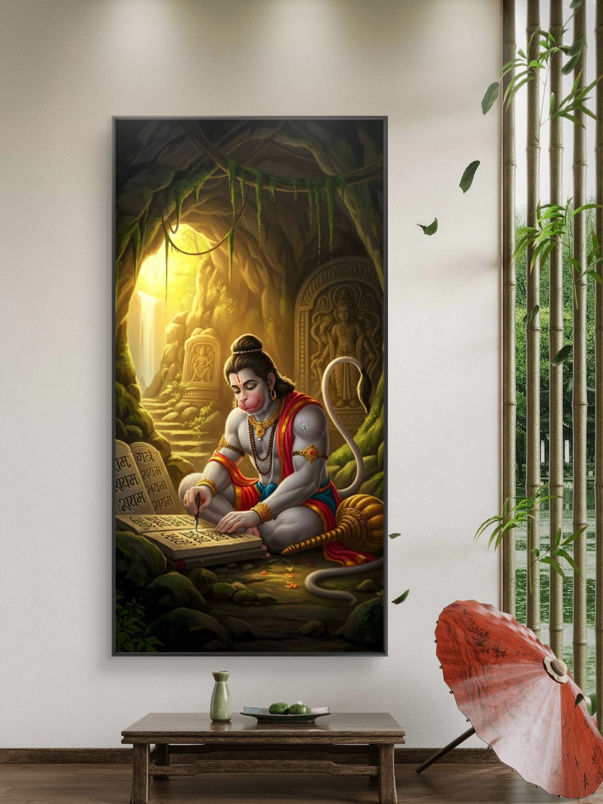 Lord Hanuman Premium Canvas Painting