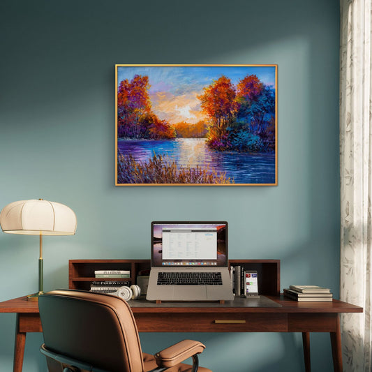Nature Scenery Premium Canvas Painting - Premium Wall Art | Decor By Neon