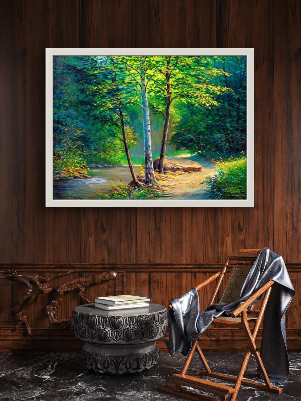 Nature Scenery Premium Canvas Painting - Buy Online | Decor By Neon