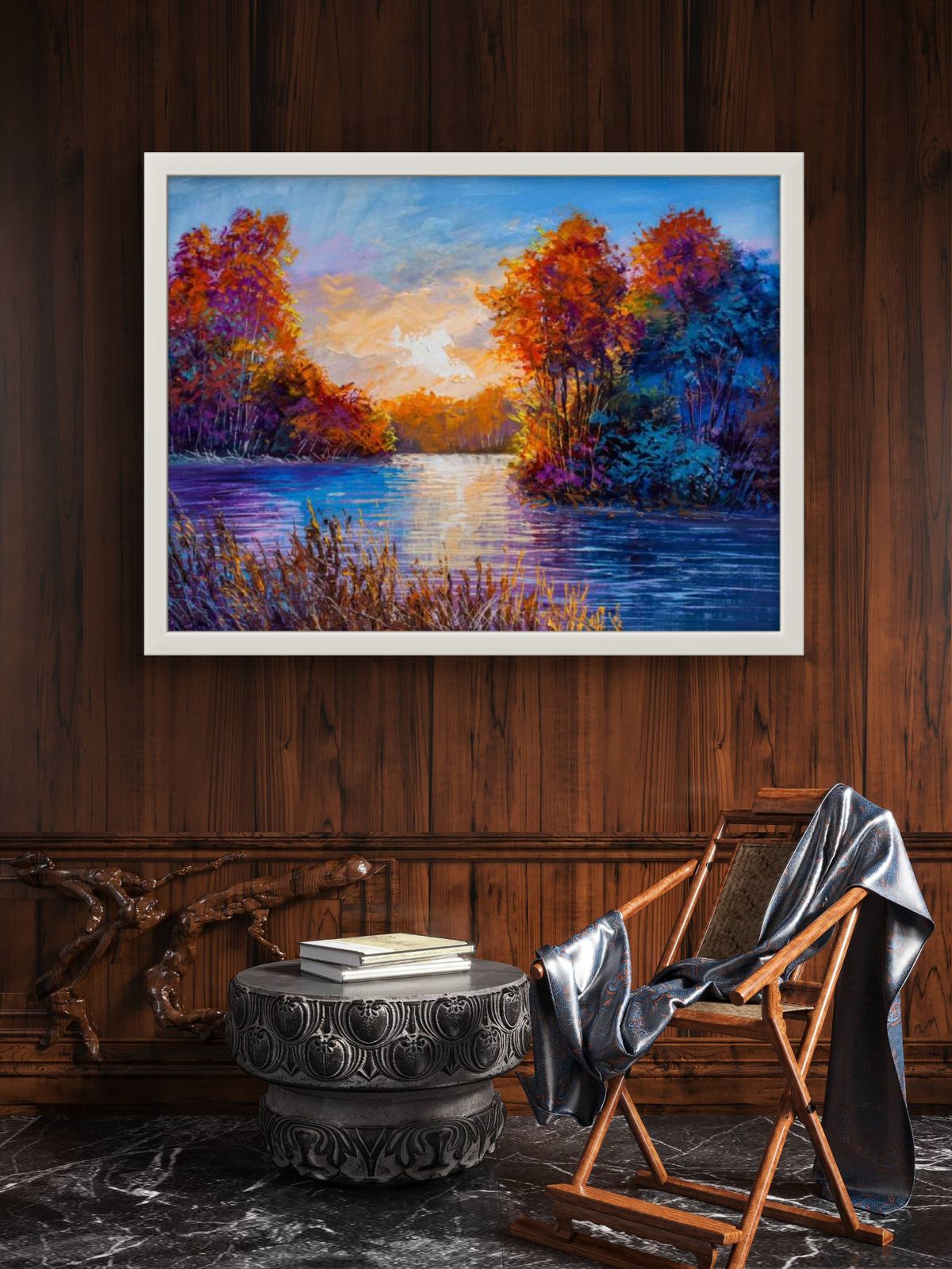 Nature Scenery Premium Canvas Painting - Buy Online | Decor By Neon