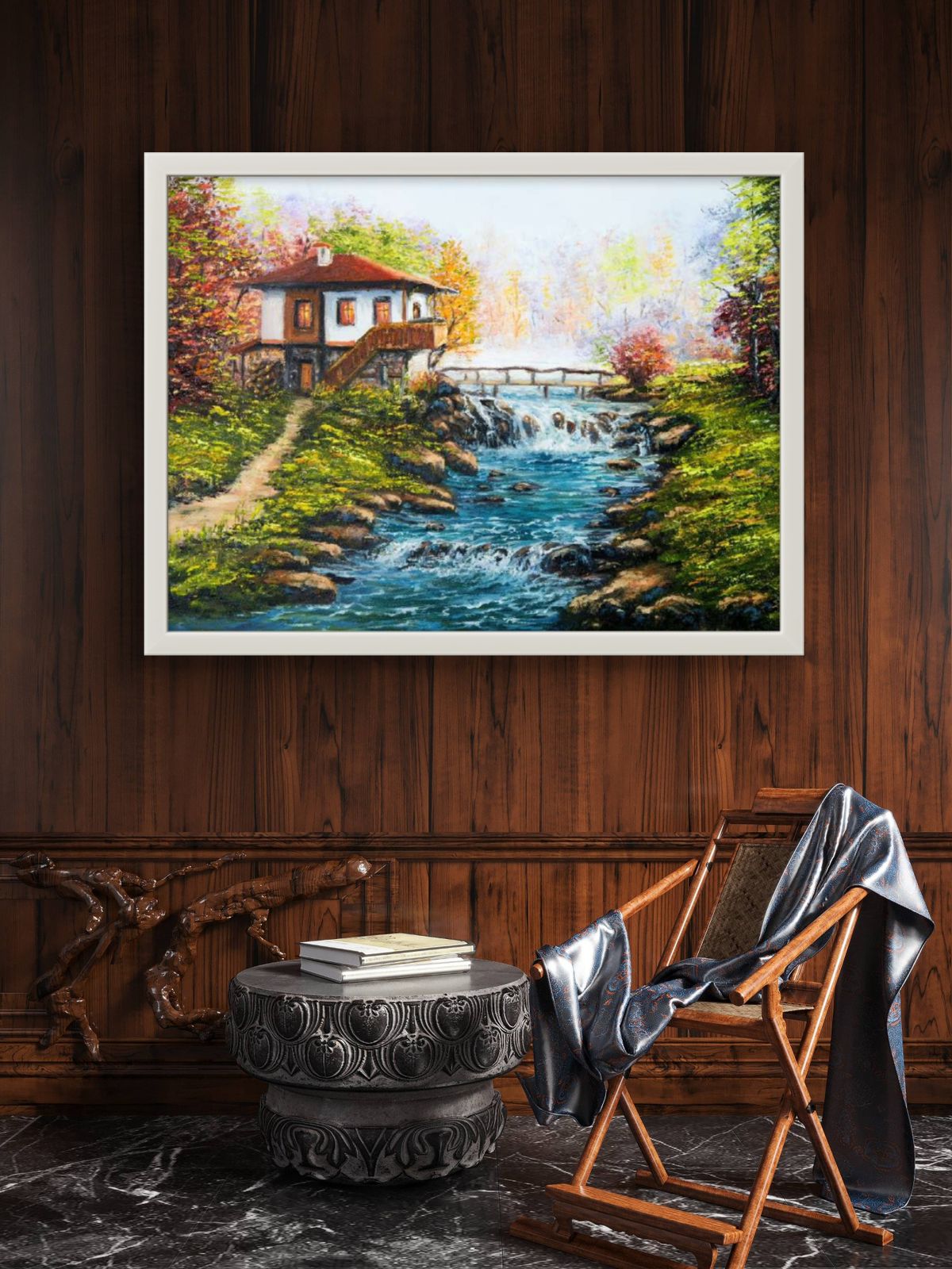 Nature Scenery Premium Canvas Painting - Buy Online | Decor By Neon