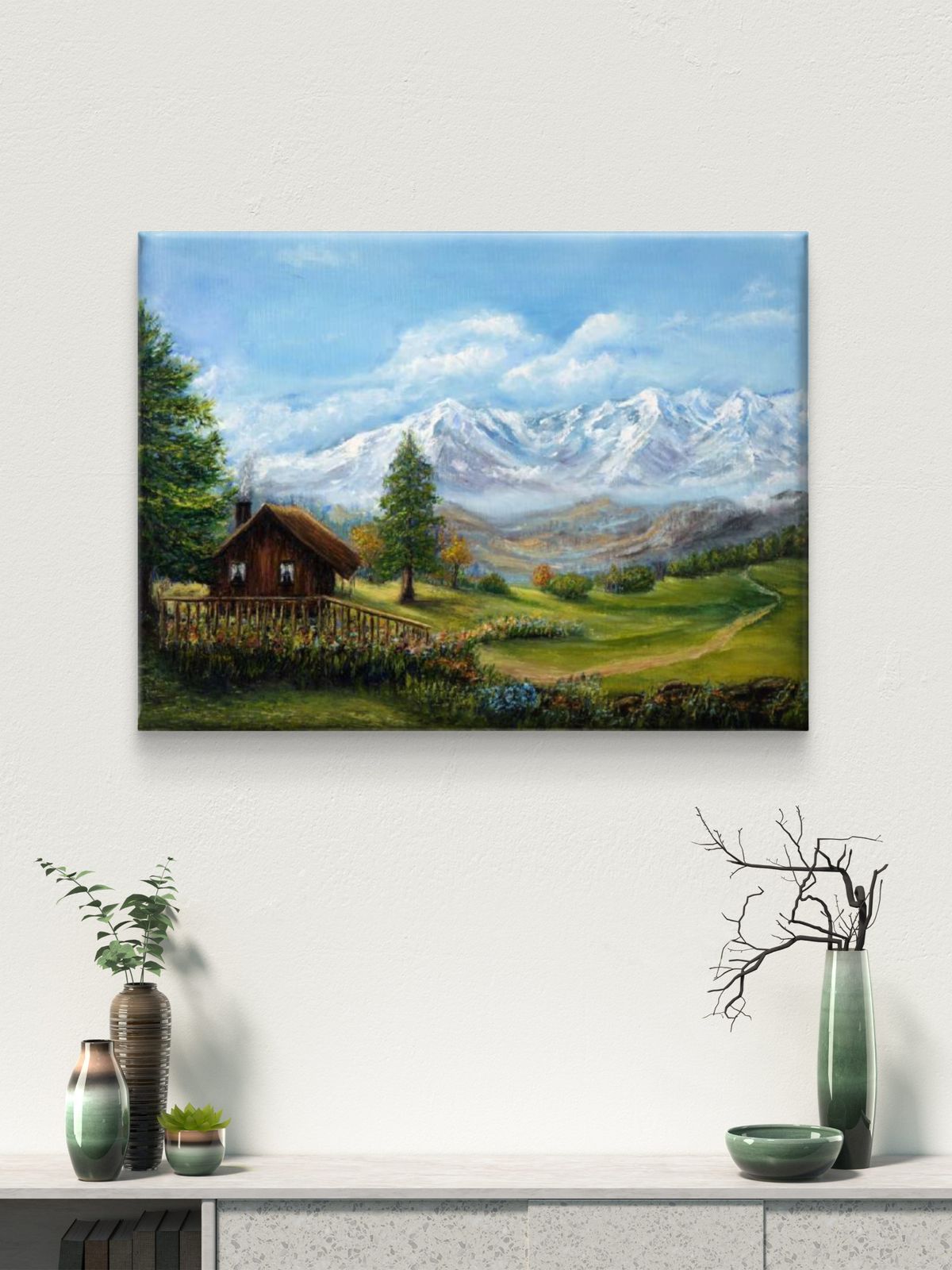 Nature Scenery Premium Canvas Painting - Buy Online | Decor By Neon
