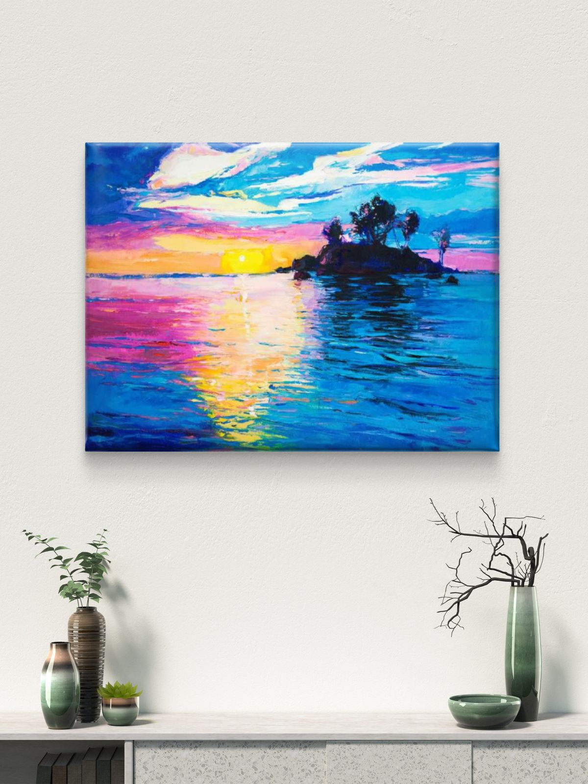 Nature Scenery Premium Canvas Painting - Buy Online | Decor By Neon