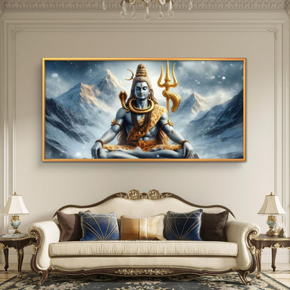 Lord Shiva Premium Canvas Painting
