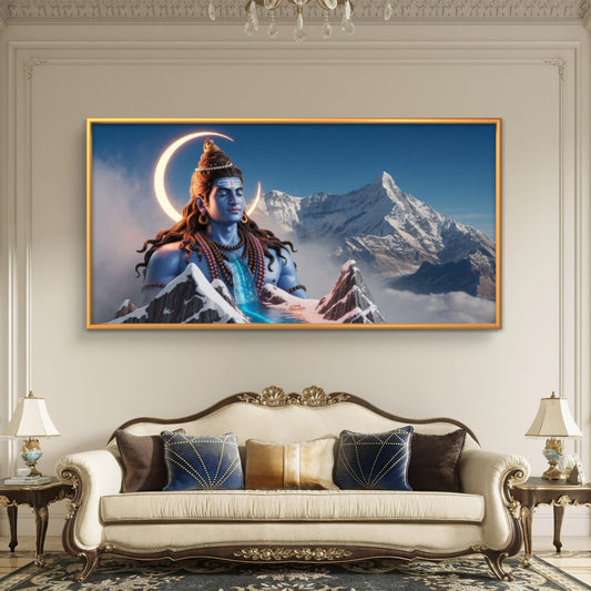 Lord Shiva Premium Canvas Painting - Premium Wall Art | Decor By Neon