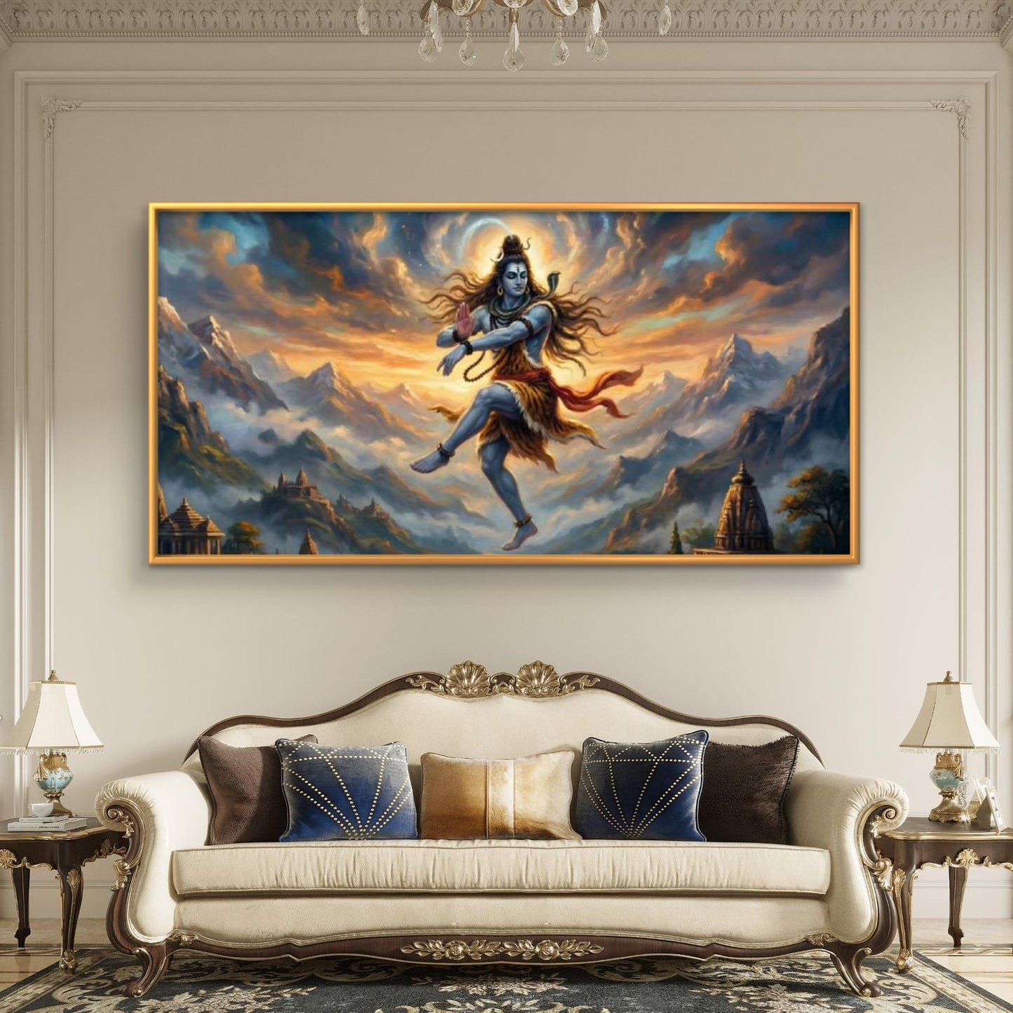 Lord Shiva Premium Canvas Painting - Buy Online | Decor By Neon