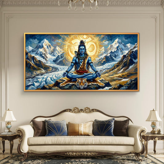 Lord Shiva Premium Canvas Painting - Premium Wall Art | Decor By Neon