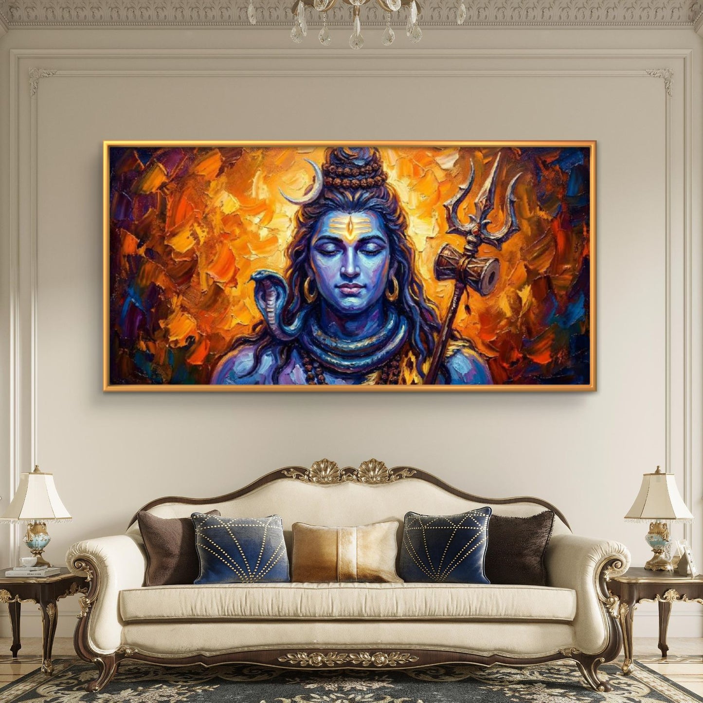 Lord Shiva Premium Canvas Painting - Buy Online | Decor By Neon