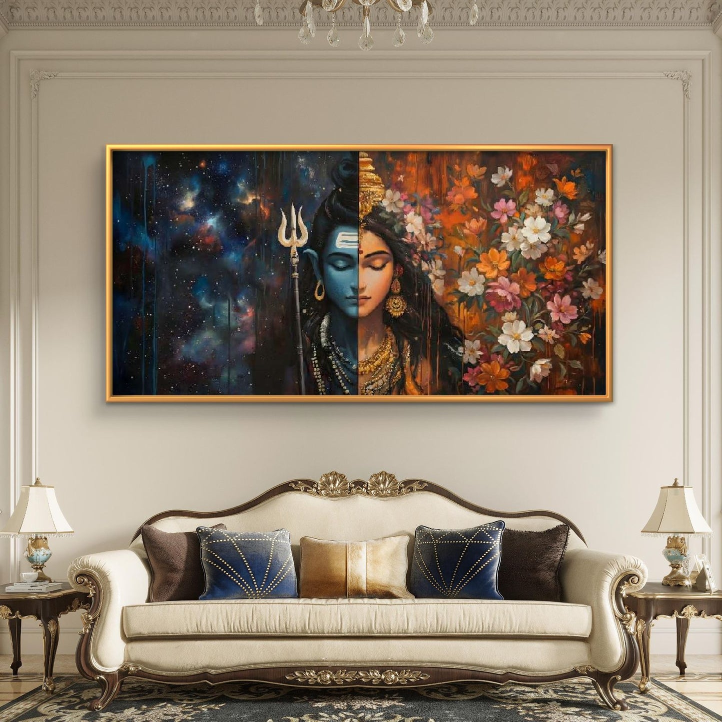 Lord Shiva Premium Canvas Painting - Buy Online | Decor By Neon