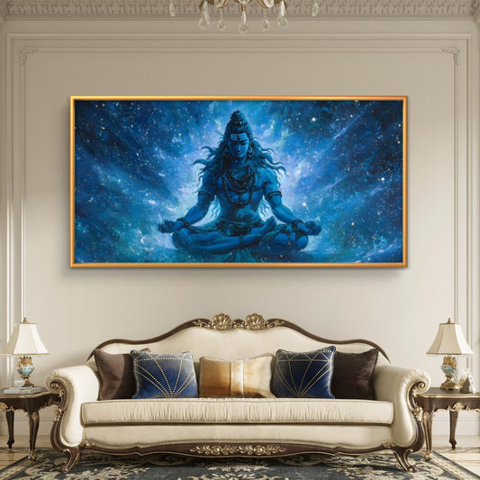 Lord Shiva Premium Canvas Painting - Premium Wall Art | Decor By Neon
