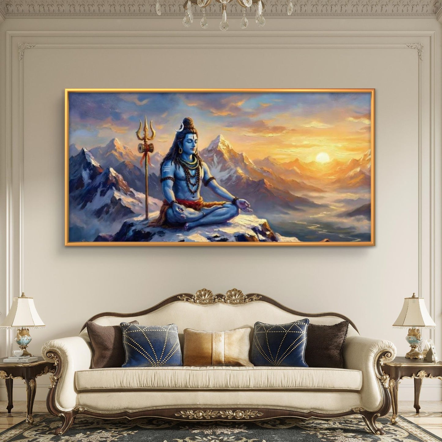 Lord Shiva Premium Canvas Painting - Buy Online | Decor By Neon