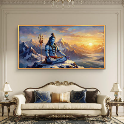 Lord Shiva Premium Canvas Painting