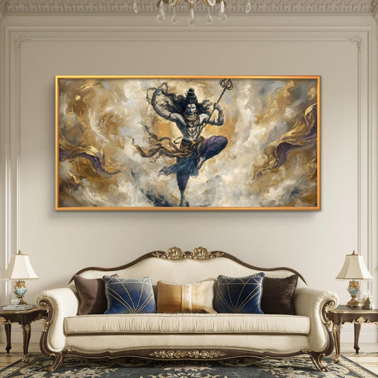 Lord Shiva Premium Canvas Painting - Premium Wall Art | Decor By Neon