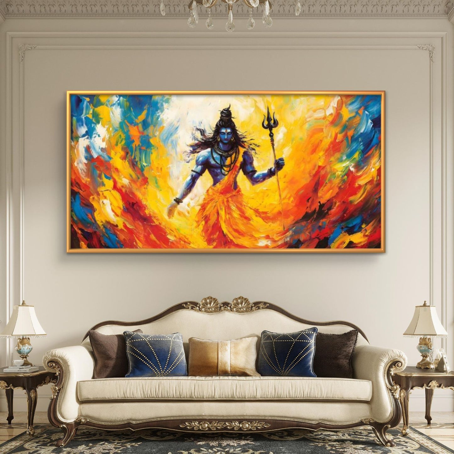 Lord Shiva Premium Canvas Painting - Buy Online | Decor By Neon