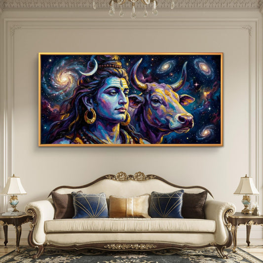 Lord Shiva Premium Canvas Painting - Premium Wall Art | Decor By Neon