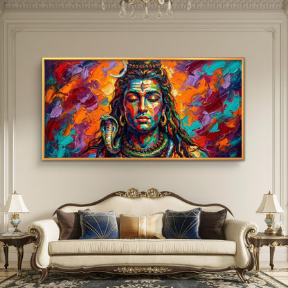 Lord Shiva Premium Canvas Painting