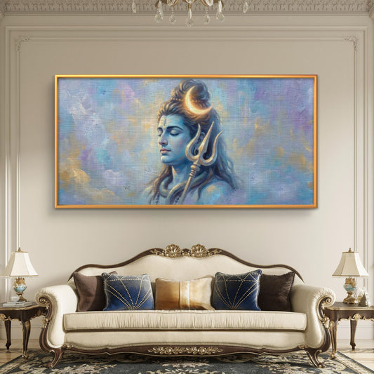 Lord Shiva Premium Canvas Painting - Premium Wall Art | Decor By Neon