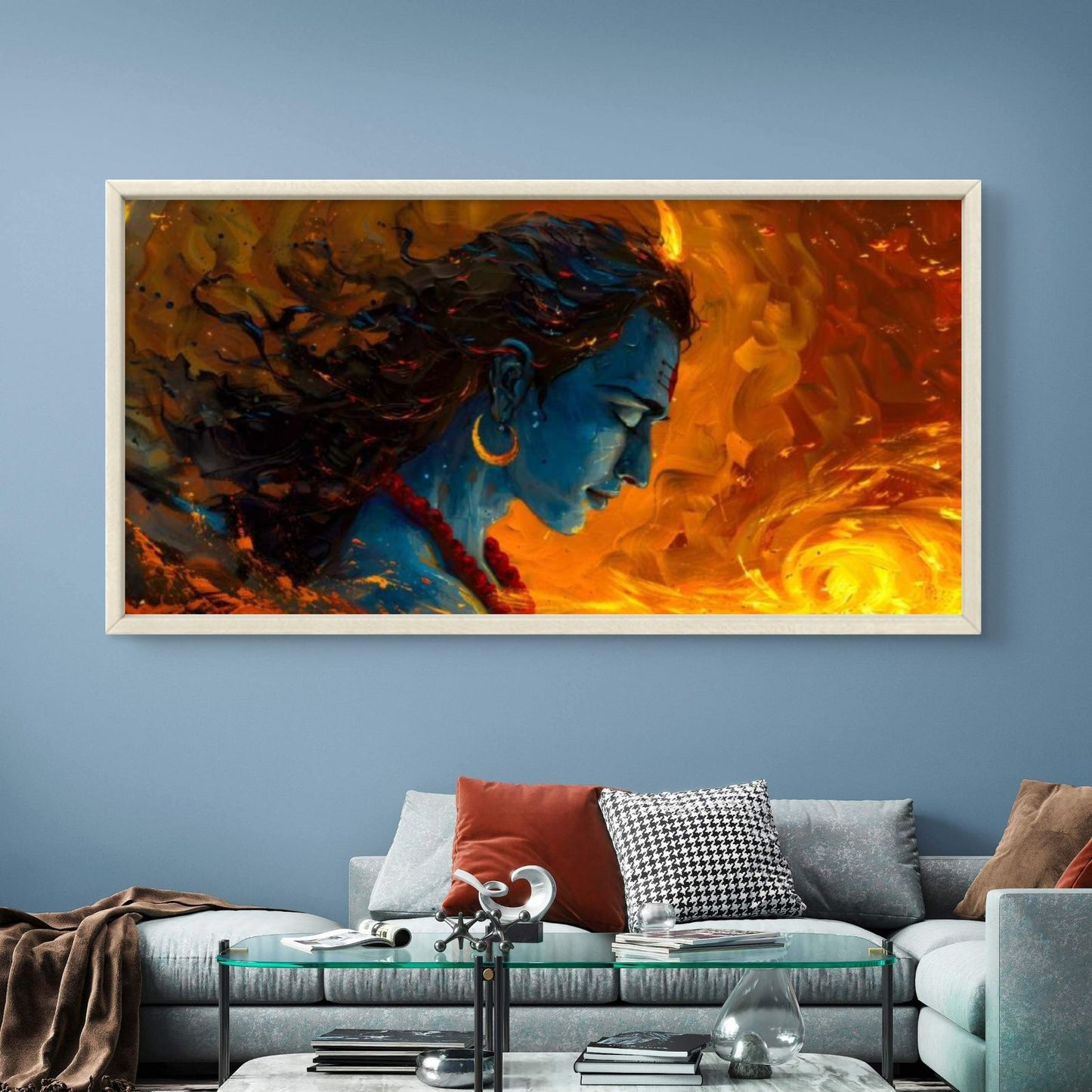 Lord Shiva Premium Canvas Painting - Buy Online | Decor By Neon