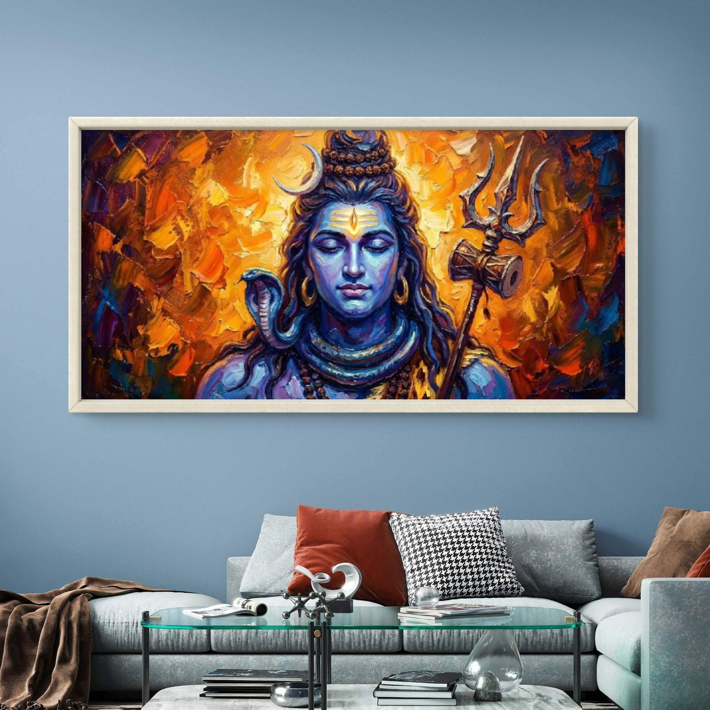 Lord Shiva Premium Canvas Painting - Buy Online | Decor By Neon
