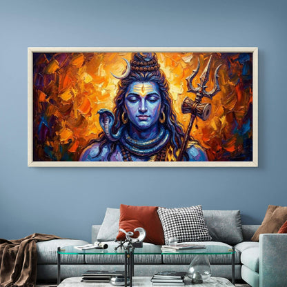 Lord Shiva Premium Canvas Painting