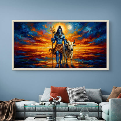 Lord Shiva Premium Canvas Painting